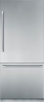 Thermador - Freedom Collection 19.5 cu. ft. Bottom Freezer Built-in Smart Refrigerator with Professional Series Handles - Silver - Front_Zoom
