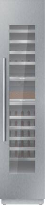Thermador - Freedom Collection 70-Bottle Built-In Dual Zone Wine Cooler - Custom Panel Ready