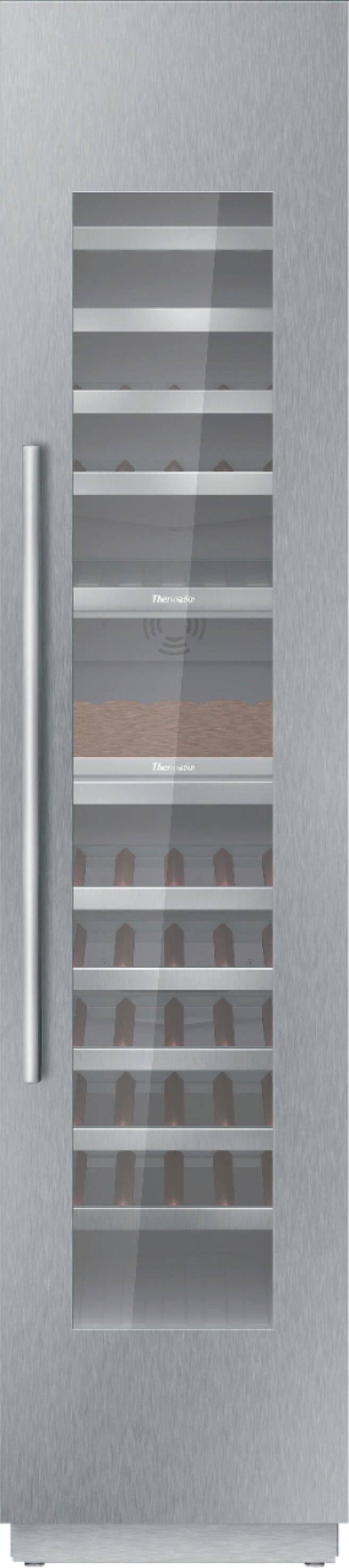 Front. Thermador - Freedom Collection 70-Bottle Built-In Dual Zone Wine Cooler - Custom Panel Ready.