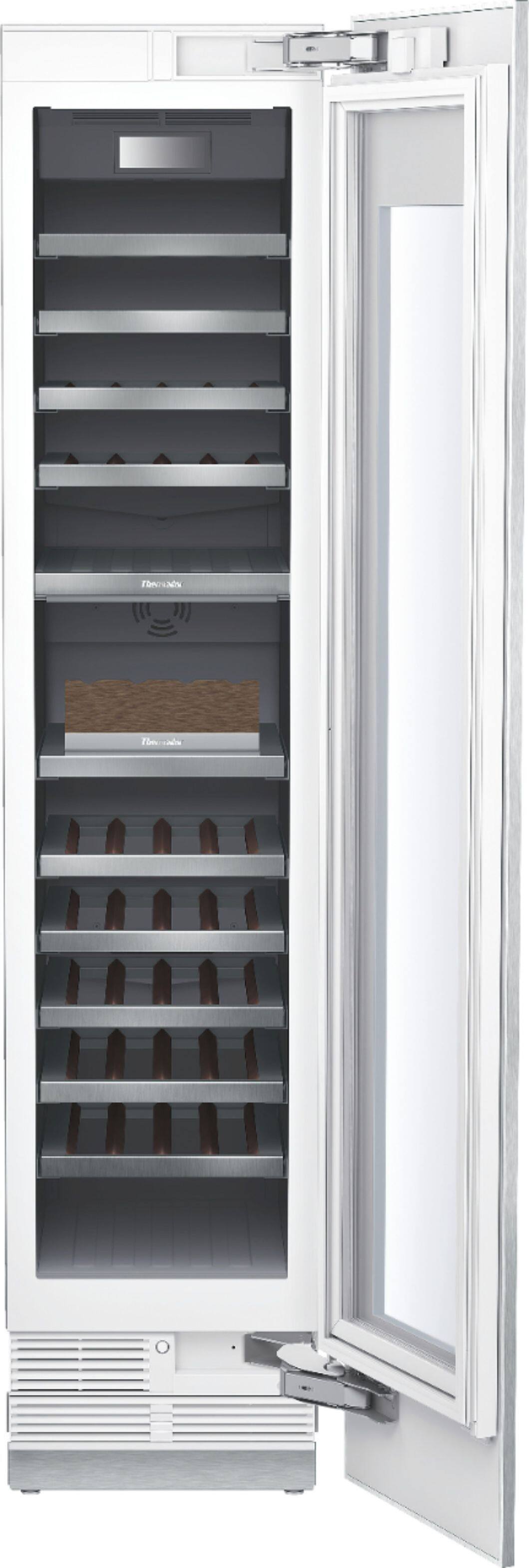 Alt View 11. Thermador - Freedom Collection 70-Bottle Built-In Dual Zone Wine Cooler - Custom Panel Ready.