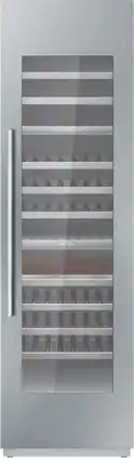 Thermador - Freedom Collection 92-Bottle Built-In Dual Zone Wine Cooler - Custom Panel Ready