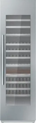 Front. Thermador - Freedom Collection 92-Bottle Built-In Dual Zone Wine Cooler - Custom Panel Ready.