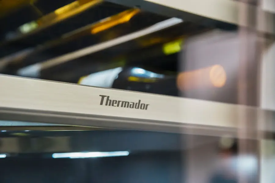Alt View 14. Thermador - Freedom Collection 92-Bottle Built-In Dual Zone Wine Cooler - Custom Panel Ready.