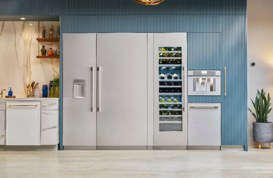 Alt View 15. Thermador - Freedom Collection 92-Bottle Built-In Dual Zone Wine Cooler - Custom Panel Ready.