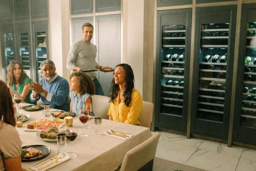 Alt View 17. Thermador - Freedom Collection 92-Bottle Built-In Dual Zone Wine Cooler - Custom Panel Ready.