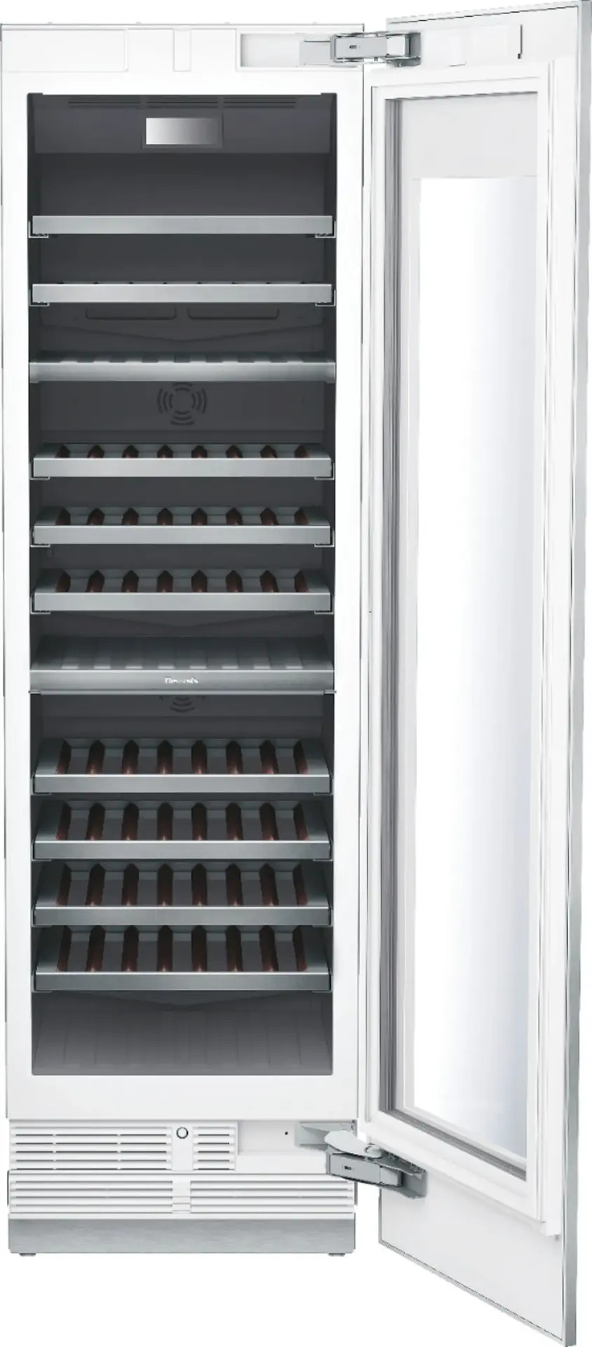 Alt View 18. Thermador - Freedom Collection 92-Bottle Built-In Dual Zone Wine Cooler - Custom Panel Ready.