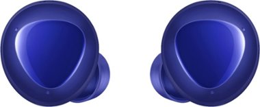 Samsung - Geek Squad Certified Refurbished Galaxy Buds+ True Wireless Earbud Headphones - Aura Blue - Front_Zoom