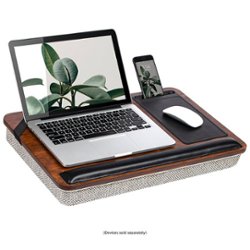 Rossie Home - Premium Lap Desk for 15.6" Laptop - Bamboo Espresso - Front_Zoom