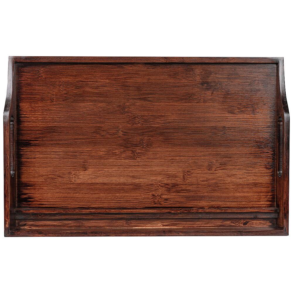 Alt View 11. Rossie Home - Media Bed Tray for 17.3" Laptop or Tablet - Bamboo Espresso.