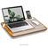 Front. Rossie Home - Premium Lap Desk for 15.6" Laptop - Acacia Wood Golden Saddle.