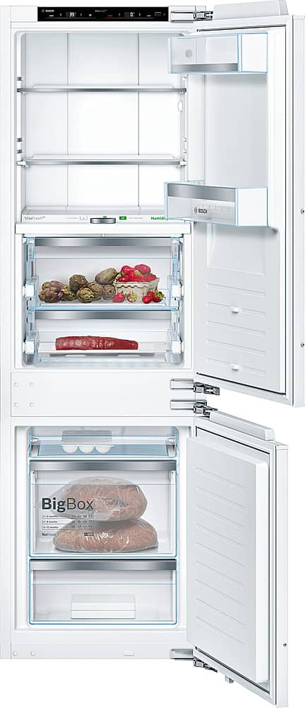 Alt View 2. Bosch - 800 Series 8.3 Cu. Ft. Bottom Freezer Built-In Smart Refrigerator - Custom Panel Ready.