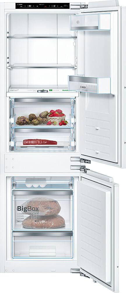 Alt View 2. Bosch - 800 Series 8.3 Cu. Ft. Bottom Freezer Built-In Smart Refrigerator - Custom Panel Ready.