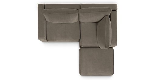 Lovesac - 3 Seats + 4 Sides Chenille & Lovesoft (9 Boxes) - Taupe