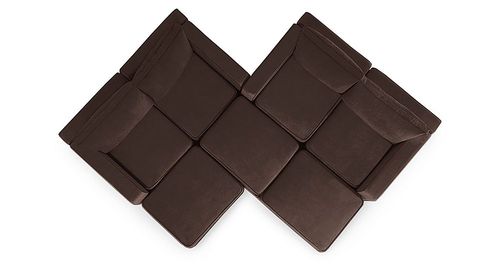 Lovesac - 7 Seats + 8 Sides Padded & Lovesoft (19 Boxes) - Chocolate