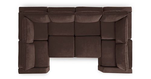 Lovesac - 8 Seats + 10 Sides Padded & Lovesoft (22 Boxes) - Chocolate