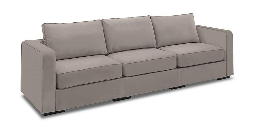 Angle View: Lovesac - 3 Seats + 5 Sides Padded & Standard Foam (10 Boxes) - Taupe