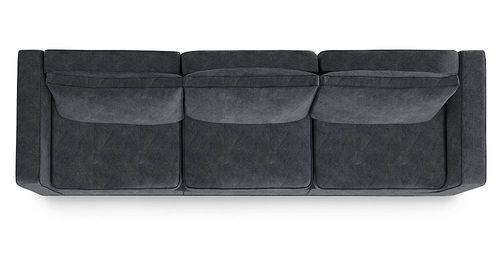 Lovesac - 3 Seats + 5 Sides Charcoal Corded & Standard Foam (10 Boxes) - Charcoal Grey