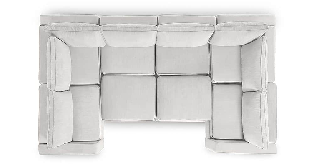 Angle View: Lovesac - 8 Seats + 10 Sides Corded Velvet & Lovesoft - Sky Grey