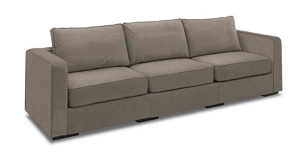 Angle View: Lovesac - 3 Seats + 5 Sides Chenille & Standard Foam (10 Boxes) - Taupe