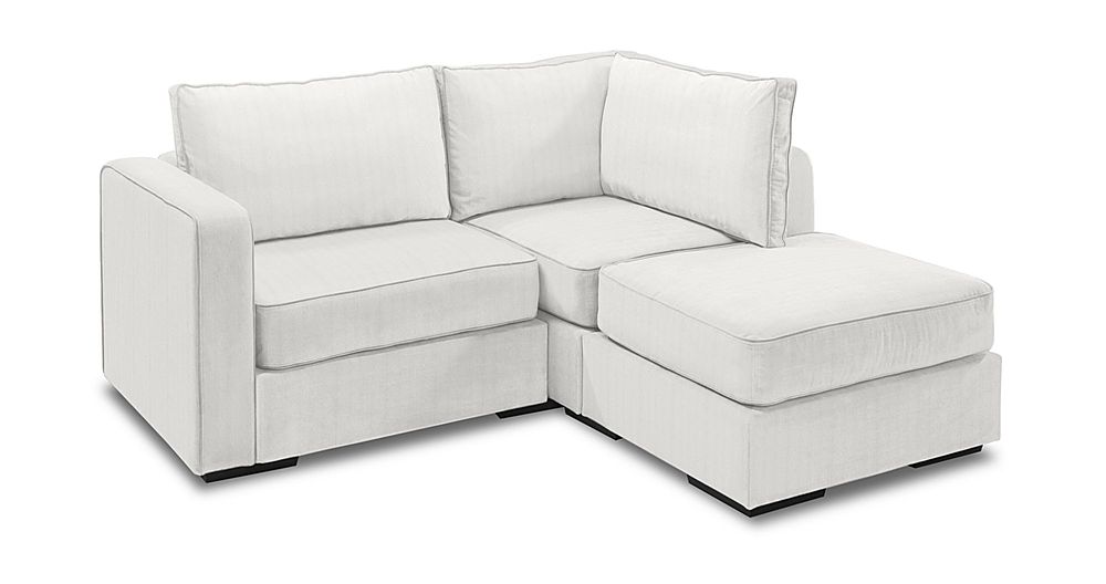 Angle View: Lovesac - 3 Seats + 4 Sides Sky Corded & Standard Foam (9 Boxes) - Sky Grey