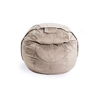 Lovesac - CitySac Padded Velvet - Taupe - Front_Zoom