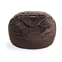 Lovesac - SuperSac In Padded Velvet - Chocolate - Front_Zoom