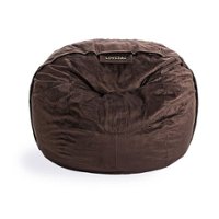 Lovesac - SuperSac In Chocolate Padded Velvet - Front_Zoom