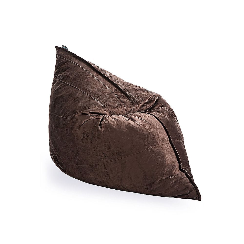 Angle View: Lovesac - PillowSac in Chocolate Padded Velvet