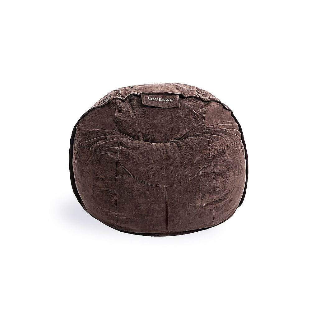 Lovesac - CitySac Padded Velvet - Chocolate - Front_Zoom