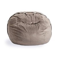 Lovesac - SuperSac in Taupe Padded Velvet - Front_Zoom