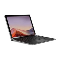 Brydge - 12.3 Pro+ Wireless Keyboard Touchpad Surface Pro - Silver - Front_Zoom