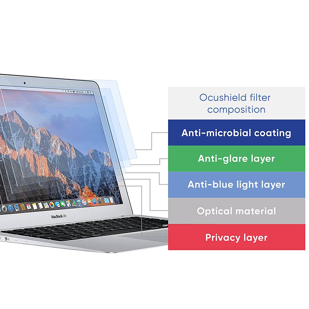 Alt View 13. Ocushield - Anti Blue Light Screen Protector for 13" Macbook Pro.