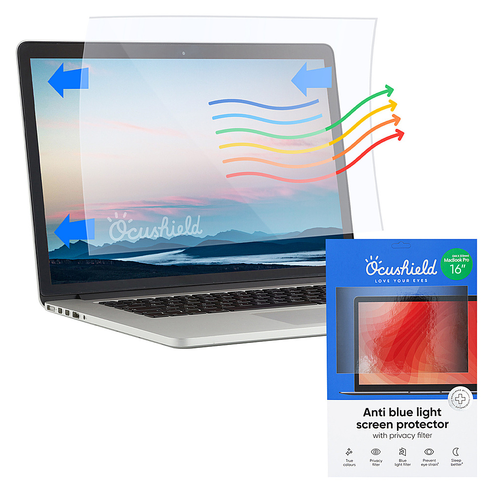 Anti-Glare Ocushield Anti Blue Light Screen Protector For Apple Macbook Pro 14 Privacy Filter Accredited Medical Device 