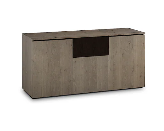 Angle. Salamander Designs - Chameleon Lancaster Cabinet for Flat-Panel TVs Up to 70" - Barnboard Oak.