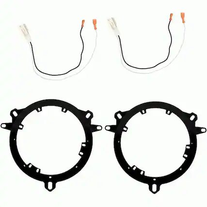 Front. Metra - Speaker Bracket for Select 2018-2023 Mitsubishi Outlander - Black.