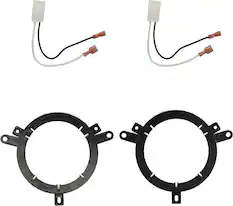 Front. Metra - Speaker Mount Kit for Select Chrysler 2002-2020 Vehicles - Black.