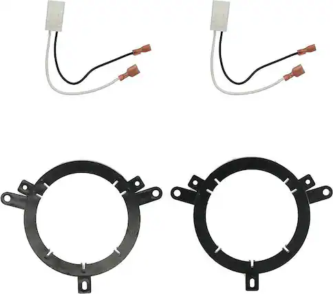 Front. Metra - Speaker Mount Kit for Select Chrysler 2002-2020 Vehicles - Black.