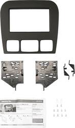 Metra - Dash Kit for Select 2000-2006 Mercedes-Benz S DIN DDIN - Matte Black - Front_Zoom
