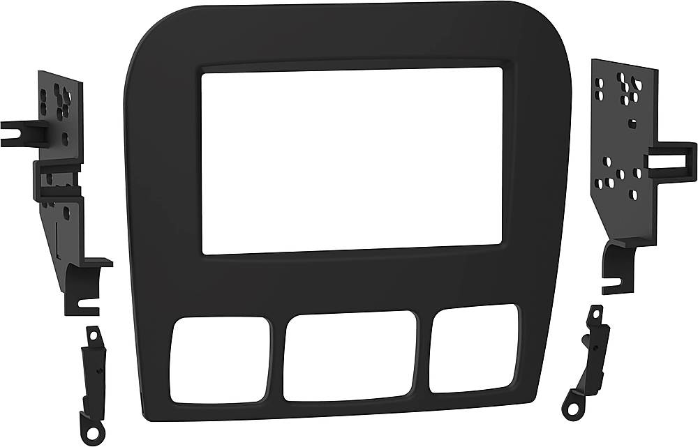 Alt View 11. Metra - Dash Kit for Select 2000-2006 Mercedes-Benz S DIN DDIN - Matte Black.