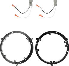 Front. Metra - Speaker Mount Kit for Select 1997-2007 Honda Vehicles - Black.