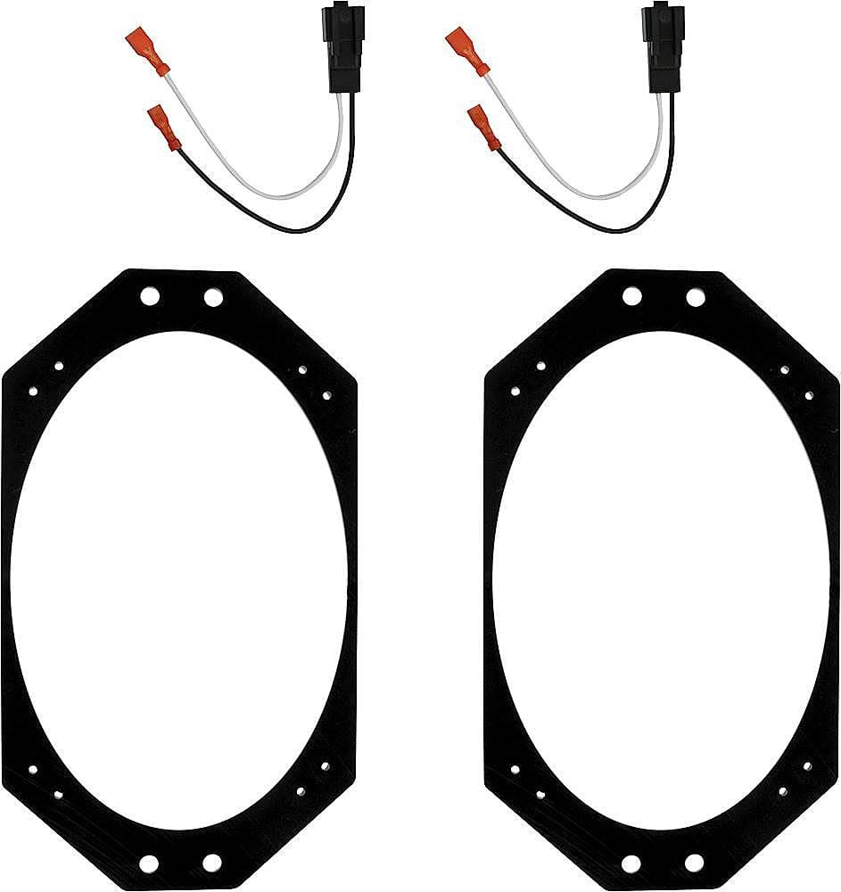 Front. Metra - Speaker Adapter Kit for Jeep Wrangler 1997-2006 Vehicles - Black.