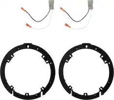 Front. Metra - Speaker Mount Kit for Select 2006-2020 Honda Vehicles - Black.
