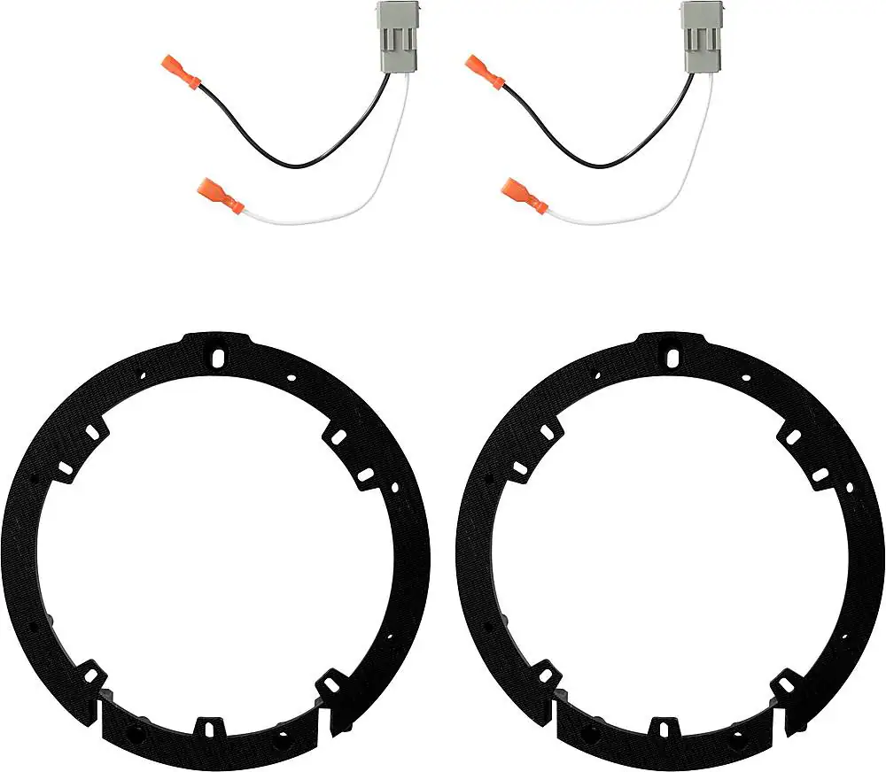 Front. Metra - Speaker Bracket for Select 2002-2023 Volkswagen Jetta - Black.