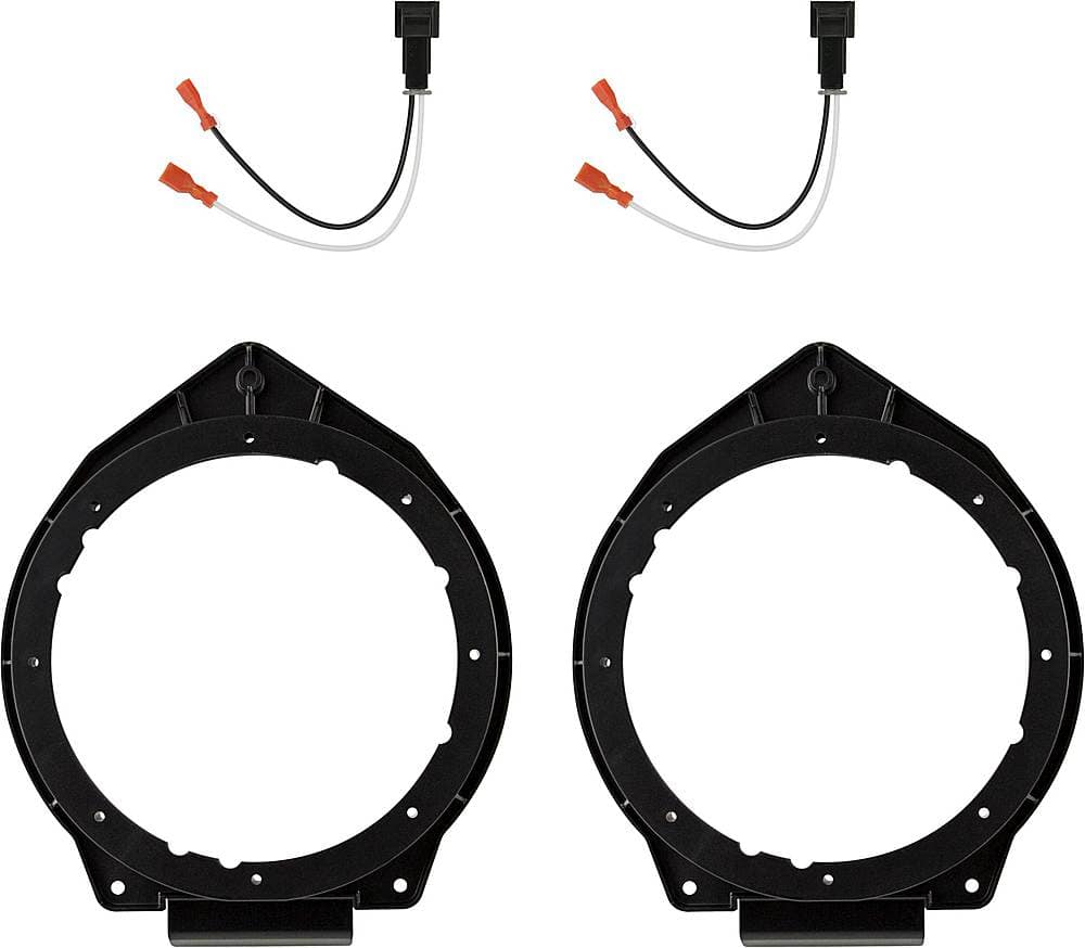Front. Metra - Speaker Mount Kit for Select 2007-2014 GM Vehicles - Black.