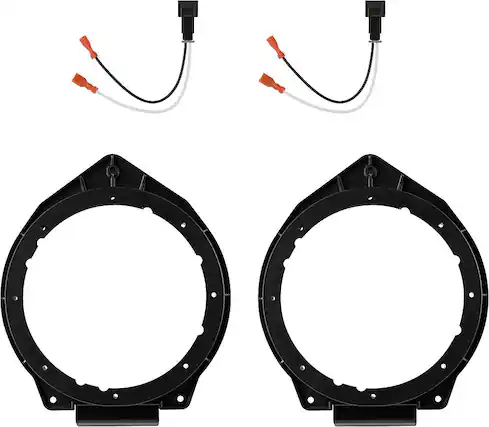 Front. Metra - Speaker Mount Kit for Select 2007-2014 GM Vehicles - Black.