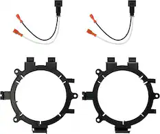 Front. Metra - Speaker Mount Kit for Select 1995-2014 GM Vehicles - Black.