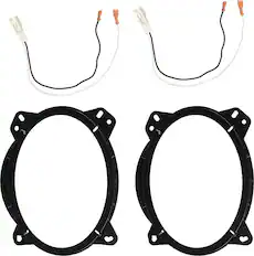 Front. Metra - Combo Speaker Mounting Kit for Select Subaru and Toyota 2003-2020 Vehicles - Black.