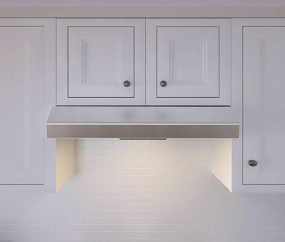Alt View 11. Zephyr - Breeze 30 in. 250 CFM Under Cabinet Range Hood with LED Light - Matte White.