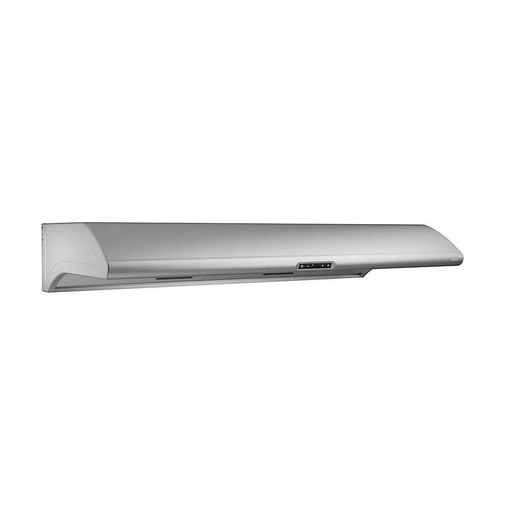 Left. Zephyr - Typhoon 48 in. 850 CFM Under Cabinet Mount Range Hood with LED Light - Stainless Steel.