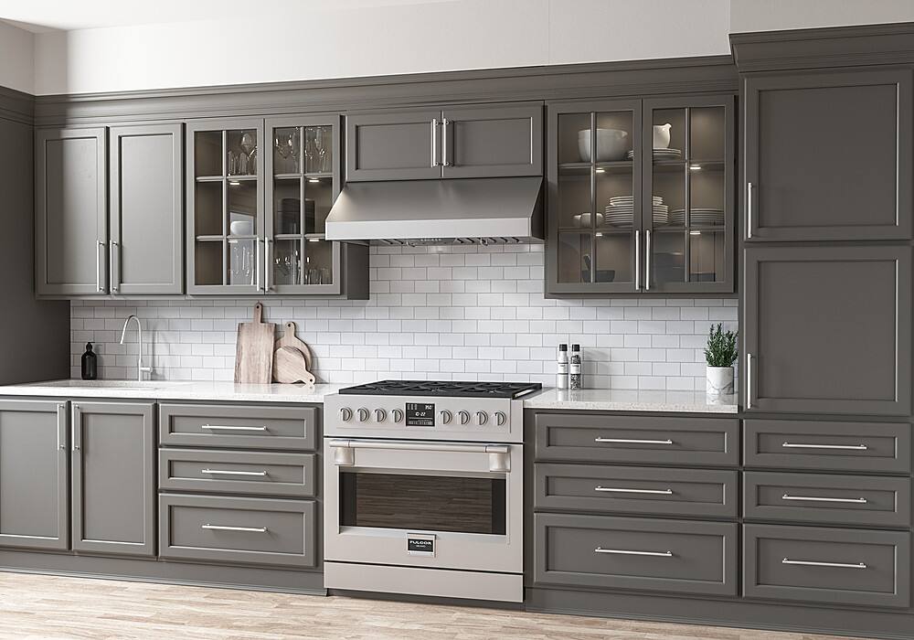 Alt View 13. Zephyr - Tempest I 36 in. 650 CFM Under Cabinet Mount Range Hood with LED Light - Stainless Steel.